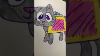 Нян кэт. Нарисовала нян кэта. 
