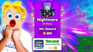 I Finnally Beat Nightmare Mode In Skibidi Toilet Tower Defence Roblox