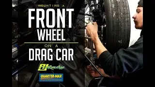 How to mount a front wheel on a drag car at RJ Race Cars