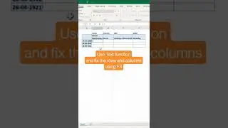 Text function in Excel