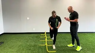 Medial & Lateral Diagonal Hop   Stick