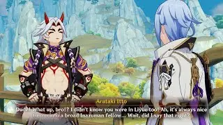 Arataki Itto and Ayato bro's hangout moment (feat. Shinobu) | Genshin Impact