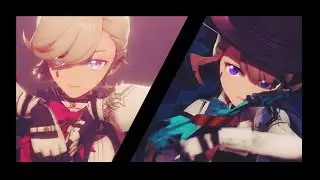【原神MMD】一騎当千【リネ、リネット】