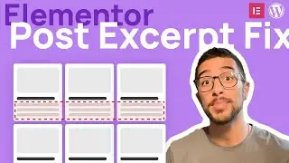 How to fix Elementor Post Excerpt Tutorial