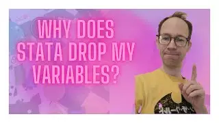 Why does Stata drop my variables?