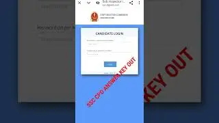 SSC CPO Exam 2024 Answer Key Out #targetwithssc