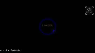 Create Glowing Loader Ring Animation. || Pure CSS Animation Effect By #BKTutorial