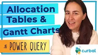Create allocation table and visualize it in a Gantt Charts with matrix in Power Query