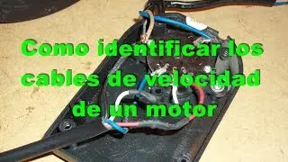 Como identificar los cables de velocidades de un ventilador