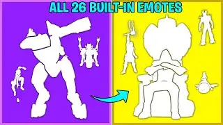 ALL 26 BUILT-IN DANCES & Emotes in Fortnite Battle Royale!