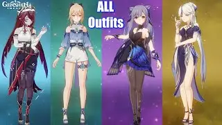 Genshin Impact - All Outfits & Costumes Showcase