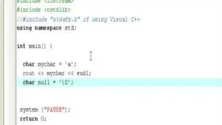 C++ Tutorial 4 Character Variables CAVEMAN FRIENDLY HQ