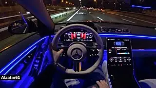 The New Mercedes S Class 2023 Night Test Drive