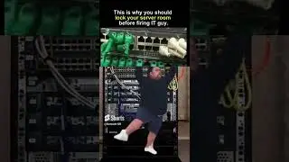 Me in the server room After getting fired