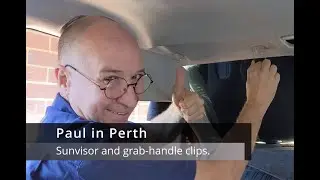 BL Mazda 3 (2009 to 2013):  How to remove and replace the sun visor clips and grab-handles.