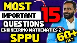 15 MOST IMPORTANT QUESTIONS|ENGINEERING MATHEMATICS 2|60+ MARKS FIX |PRADEEP GIRI SIR