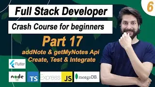 Part 17:  Flutter Note App Part 6, add & get Notes api | Full Stack Flutter Dev | 2023 | URDU