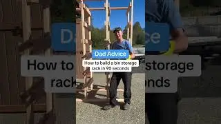 How to build a storage bin rack in 90 seconds. Love, Dad