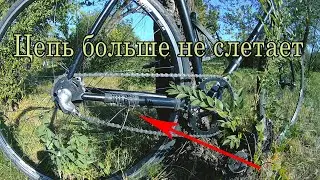 Самодельный успокоитель цепи из велосипедной спицы