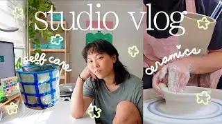 studio vlog ♥︎ ceramics, finishing a big project & my tendinitis lmao