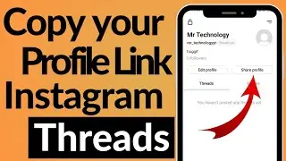 How to Copy Link of Your Instagram Threads Account (2023) | Instagram Threads