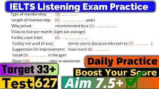 ielts listening practice test 2025 with answers  | ielts listening | listening practice