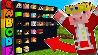 Making A MINECRAFT YOUTUBER TIER LIST In Minecraft!