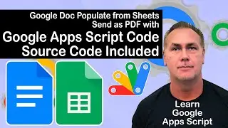 Learn Google Apps Script Use a Doc as a template to populate with Sheet data and email as PDF