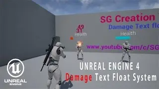 Unreal Engine 4 Damage Text Float System