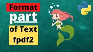 Format part of text in fpdf2