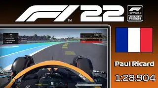 F1 22 France World Record & Setup (1:28.904)