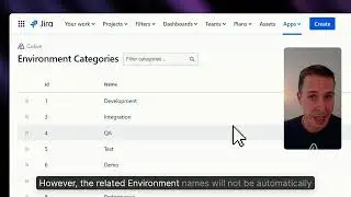 Set up your Environment Categories in Golive Jira App
