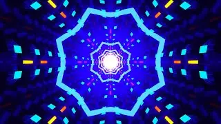 Abstract Moving wallpaper - Neon motion design Glowing Star Tunnel Motion background Video