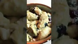Вареники с черникой на пару . Это вкусно!