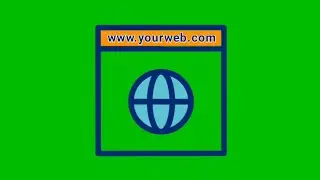 Browser free animated icon Green Screen video HD footage