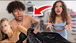 CAUGHT IN BED WITH ANOTHER GIRL PRANK ON GIRLFRIEND!!
