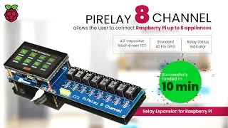 Pirelay8 - 8 Channel Relay expansion Board on Kickstarter