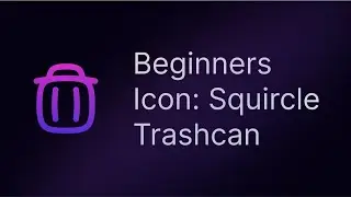 Figma Beginner Icons: Squircle Trashcan