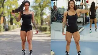 Muscle girl with insane glutes and quads!! - Bakhar Nabieva