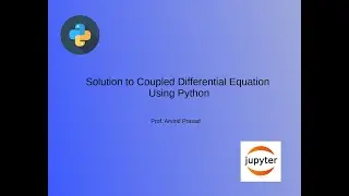 Solution to Coupled Differential Equation Using Python