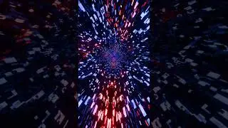 #Shorts #Abstract #Background Video 4k #Screensaver TV VJ #LOOP NEON Mirror Red Blue Sci-Fi Calming