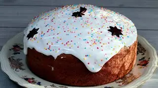Замешивается ЗА МИНУТЫ! Творожный КУЛИЧ БЕЗ ВОЗНИ И БЕЗ ДРОЖЖЕЙ. ВЛАЖНЫЙ И ВОЗДУШНЫЙ