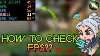 ➢How To Check FPS, CPU, GPU, USAGE & TEMPERATURES In Games | MSI AFTERBURNER | FPS In Games