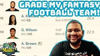 Grade My Fantasy Football Team! 10-team, PPR, 1QB Redraft League #fantasyfootball2024