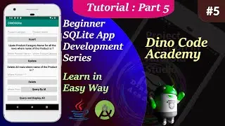 SQLite Course for Beginners in Android |  Design the app in Android Studio Part 5