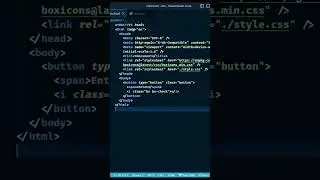 Enter button html and CSS #shorts #viral