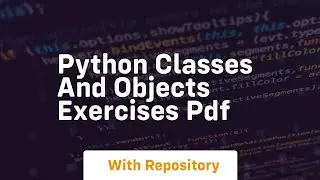 python classes and objects exercises pdf