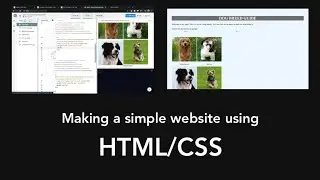 Making a basic website with HTML and CSS