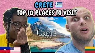 REACTION TO Top 10 Places To Visit in Crete - Greece Travel Guide | FIRST TIME WATCHING