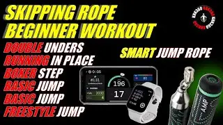 SMART JUMP ROPE BEGINNER WORKOUT / CROSSROPE AMP & APP WORKOUT